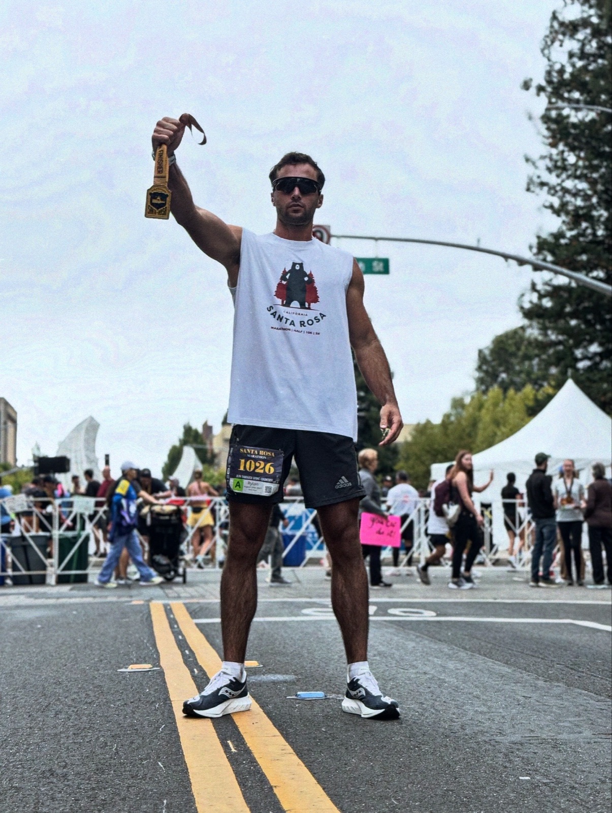 Rylan after the Santa Rosa marathon